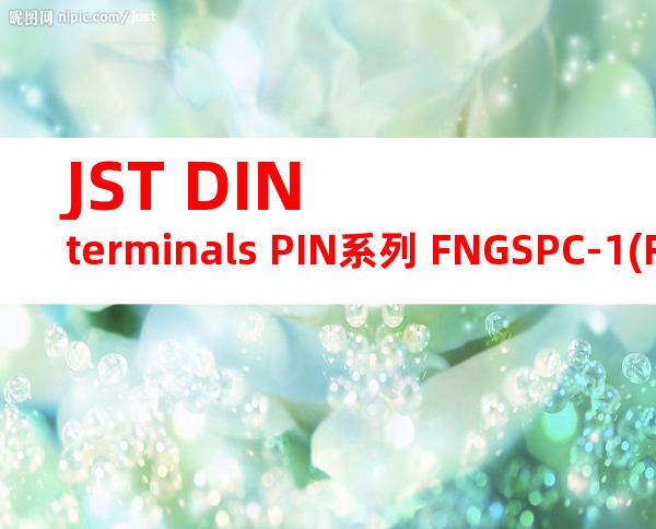 JST DIN terminals PIN系列 FNGSPC-1(F-10)产品规格书